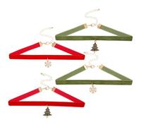 AOVNA Lot de 4 colliers ras du cou de Noël avec sapin de Noël et flocon de neige, collier élégant pour femmes et filles