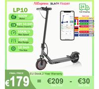 AOVOPRO LP10 500W Scooter électrique 42V 10.5Ah 35 KM/H 35KM longue portée 10 pouces avec Absorption des chocs scooter pliable intelligent LP10 (42V10.5Ah/500W/35KM/H/35KM)