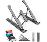 Aovuyck-Store Support Ordinateur Portable, Support PC Portable à 8 Niveaux Réglables, Laptop Stand Silicone antidérapant Compatible avec MacBook, Lenovo, HP, Autres Laptops Tablettes 10” - 15.6”