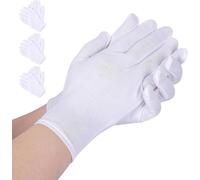 AovYoo 3 Paires de Grands Gant Coton Hydratants Eczema, Gants de Travail Minces Contre Névrodermite, Gants Protection l'eczéma pour Peau Sèche et Sensible (L)