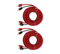 AOWINHIT 2PCS Câble de Voiture Mâle à Mâle 5M de Long Câble Audio Stéréo Universel Enduit de Caoutchouc Haute Conductivité pour Voiture Système Stéréo Amplificateur DVD TV Matéria
