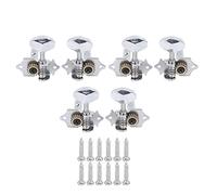 AOWINHIT 6pcs Guitare Classical PEPS PEPS Metal Keys Set Instrument Music Instruments pour Guitare Ukulele Silver, Guitar Parts Accessoires Ensemble
