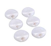 AOWINHIT 6PCS Guitare électrique Tauner Machine Bouton de Remplacement de la Tête de la Tête de la Tête du Bouton Ovale pour le Réglage de la Guitare Plastic (Blanc)