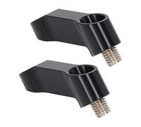 AOWINHIT Adaptateur D'extension de Montage pour Miroir de Moteur, 1 Paire, en Alliage D'aluminium de qualité Supérieure, Fabrication Professionnelle (Noir)