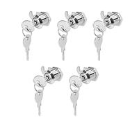 AOWINHIT Armoire Cam Cam Lock Zinc Alloy 5 Pack pour la Boîte à Outils de Ramassage des Distributeurs Automatiques, Caseurs de Classement ATM