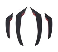 AOWINHIT Becquet de Pare-Chocs Avant Canards Aérodynamique ABS, Garniture D'ailettes de Séparation de Lèvre de Pare-Chocs pour Stelvio 2017 et Après, Lot de 4