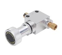 AOWINHIT Bouton de Valve de Dosage de Frein Réglable en Ligne, Freins à Tambour à Disque, Plage de Pression de 150PSI à 1200PSI, Universel pour Voiture (Argent)
