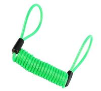 AOWINHIT Câble de Rappel de sécurité de Verrouillage de Disque D'alarme pour Moto, Scooter, Vélo, Coffre-fort Anti-vol, PVC + Alliage de Haute qualité, Orange/jaune/vert Fluorescent, 3,5 Mm, pour