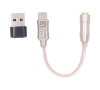 AOWINHIT Câble USB vers DAC 3,5 Mm, Excellente qualité Audio, Adaptateur pour Casque D'écoute pour les Amateurs de Musique, Alliage de Cuivre et D'argent, 9 X 6 X 2 Cm
