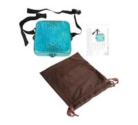 AOWINHIT Cajon Tambour Tambour à Main Instrument de Percussion Portable Multifonctionnel Accompagnement Cloches Tambour Qualité Sonore Professionnelle pour Performance en Plein Air Fête (Bleue)