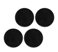 AOWINHIT Capuchons Centraux de Roue ABS 69 Mm, Couvercle de Moyeu à Clipser, Ensemble de 4 Pièces pour la Protection du Moyeu de Roue de Voiture et la Mise à Niveau Esthétique (Noire)