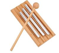AOWINHIT Carillon éolien à 3 Pôles, Instrument de Percussion éducatif pour Enfants, Xylophone avec Marteau, Cloche de Table pour L'éducation Musicale, Ensemble de Musique Xylophone pour