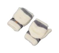 AOWINHIT Chauffants électriques, Design Hivernal sans Doigts | Alimenté par USB, peluches imitées confortables, fibre de carbone, chauffage double face, adapté à une utilisation en