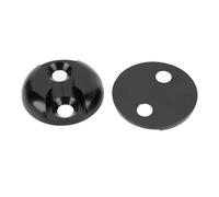 AOWINHIT Compagnie Aérienne Rail Point D'Arrimage Plaque Heavy Duty en Alliage D'aluminium Arrimage Point d'ancrage pour Avion Camping-Cars Ambulances Noir 44mm Diamètre