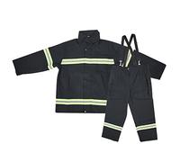 AOWINHIT Costume de Travail Réflexive Anti-chaleur Ignifuge, Vêtements de Protection contre les Incendies, Salopette de Manteau Uniforme des Pompiers, adapté aux Combats en Incendie (Xxl)