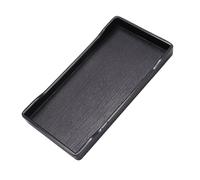 AOWINHIT Distributeur de Nourriture en Plastique, Plat Antidérapant pour Caméléons et Lézards, 20.5x10.5cm, Conception et Durable (Noire)