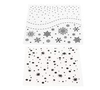 AOWINHIT Dossiers de Gaufrage en Plastique, Motifs Texturés 15x15cm | Plastique résistant, facile à utiliser, pour la fabrication de cartes, le scrapbooking