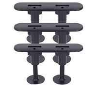 AOWINHIT Ensemble D'ailerons de Planche de Surf Souples, Conception Durable et Résistante aux Chocs pour Un Surf Haute Performance, Idéal pour l'été, fabriqué en PVC , Comprend 3 Bases de