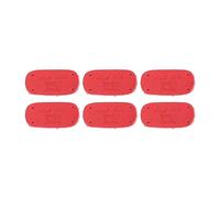 AOWINHIT Étiquettes en Cuir, 20 Pièces Souples et Durables pour (Rouge) | Cuir véritable, motif en relief, idéal pour les projets de couture et de tricot.