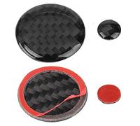 AOWINHIT Garniture de Bouton de Volume en Fibre de Carbone Couverture Brillante élégante pour CX-5 2017-2018, 2 Pièces Garniture de Bouton de Volume en Fibre de Carbone Véritable pour la Décoration