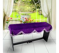 AOWINHIT Housse de Clavier Pleuche pour Piano électronique 61/88 Touches, Décorée de Franges, Protège des Rayures et de la Poussière, Matériau Souple, Convient aux Professeurs de Piano et aux (88