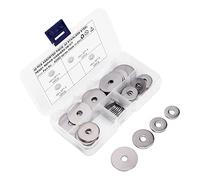 AOWINHIT Kit D'assortiment de Rondelles de Garde-boue en Acier Inoxydable 304, 40 Pièces, Réparation de Pièces Solides, Rondelles Universelles M6 Idéales pour les Voitures Marines