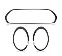 AOWINHIT Kit de Capots de Bordure de Calandre de Phare Noir Brillant de Remplacement pour Clubman Standard S JCW F54 2015 2024 ABS Durable 3 Pièces