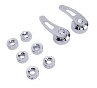 AOWINHIT Kit de Poignée de Manivelle de Fenêtre de 3.5 Pouces, Style Rétro en Alliage D'aluminium, Lève-vitre Universel de Voiture pour Véhicules Classiques Hot Rod (Galvanoplastie)