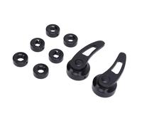 AOWINHIT Kit de Poignée de Manivelle de Fenêtre de 3.5 Pouces, Style Rétro en Alliage D'aluminium, Lève-vitre Universel de Voiture pour Véhicules Classiques Hot Rod (Noire)