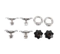 AOWINHIT Kit D'écrous Filetés à Double Cosse en Acier Inoxydable, Finition à Revêtement Lisse, pour Camion, Pick-up, Camping-Car, ATV, Accessoires, écrou fileté pour Remorque (M8*25mm)