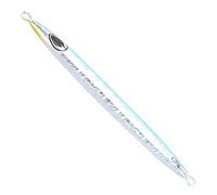 AOWINHIT Leurres de Pêche en Plaque de Fer à Coulage Rapide, Appât Dur avec Yeux 3D pour la Pêche au Bar, 16.5cm, 1 Pièce (Bleue)