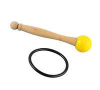 AOWINHIT Maillet pour Bol Chantant, Bâton de Percussion en Bois et Caoutchouc Durable, Son Clair pour Bols Chantants en Cristal, 1 Pièce (Jaune)