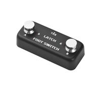 AOWINHIT Pédale Double Pédale Contrôleur D'effet Canal AB avec Fonction de Verrouillage Indicateur LED Plug and Play pour Pédales D'Effets de Guitare Effets de Haut-Parleur Fer ABS Noir