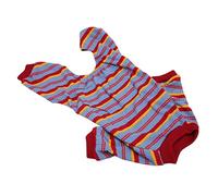 AOWINHIT Pyjama rayé pour Chiens de Petite et Moyenne Taille (L) | Polyester doux, rayures élégantes, utilisation intérieure et extérieure, ajustement léger et confortable