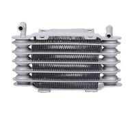 AOWINHIT Refroidisseur D'huile Moteur de Moto Radiateur de Refroidissement D'huile Refroidisseur Moteur en Aluminium Montage à Insertion Directe Interface 8 Mm Protection du