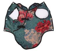 AOWINHIT Robe pour Animaux de Compagnie, Cheongsam élégant pour Petits (S) | Coton respirant, Larges poignets, Motif floral unique, Facile à porter, Tenue élégante