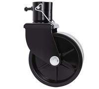 AOWINHIT Roulette Pivotante de Remplacement de Roue de Cric de Remorque, Double Roue de 2000lbs pour Camping-car-acier Noir