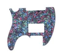 AOWINHIT Style de Style Orallique Humbucker Pickguard Remplacement Decor pour TL Electric Guitar Double Coil Pickup 8.27 X 7,28 Pouces Black