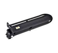 AOWINHIT Support Arrière de Vélo en Alliage D'aluminium à Dégagement Rapide pour Vélos de Montagne et de Route, Support de Siège Noir Durable, Charge Maximale de 10 Kg, 33,3 X 11,7 Cm