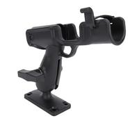 AOWINHIT Support de Canne à Pêche pour Bateau, Réglable, Rotatif, Robuste, pour Kayak, canoë, Canne à Pêche avec Base de Montage pour Une Sécurisée, Plastique ABS Noir