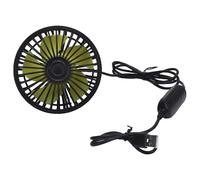 AOWINHIT Ventilateur de Refroidissement de Voiture USB, Vitesse du Vent Réglable, Conception Rotative à 360 ° pour Véhicules, Parfait pour les Passagers des Sièges Arrière