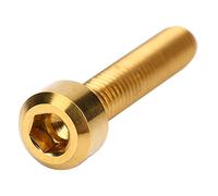 AOWINHIT Vis de Levier de Frein de Vélo de Montagne, 2 Pièces M5x25mm en Alliage de Titane Léger pour une Installation Facile (Or)
