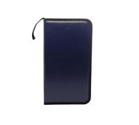 AOWIS Étui de rangement pour CD/DVD, capacité de 80 CD, en cuir synthétique, plateau de rangement portable pour DVD/VCD, avec fermeture éclair, peut économiser de l'espace dans les voitures et les