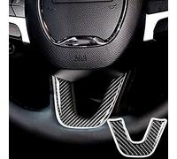 AOWIS Garniture de volant pour Dodge Challenger 2015-2020 (style fibre de carbone)