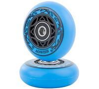 AOWISH Lot de 2 Mini Roues Ripstik 68 mm Ripster Wheels 90A Ripstick DLX Mini Roue de Rechange avec roulements pré-installés ABEC-9, Star Blue, 68mm Diameter