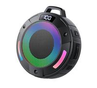 aowoka Mini Enceinte Bluetooth Portable, Enceinte Bluetooth Puissante avec Lumière RGB, IP68 Etanche Anti-poussière & Flottante, 20h Autonomie, TWS & Carte TF, Idéale pour Douche Randonnée Voyage