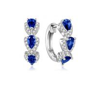 AOWVUTS Boucles d'oreilles Creoles Femme, Boucles d'oreilles Créoles en Argent 925, Hypoallergénique Petites Creole avec Zircon Cubique, Piercing Oreille Tendance Bijoux Cadeaux