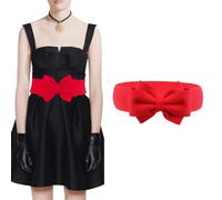 AOWVUTS Ceinture Élastique Large pour Femme Ceintures de Taille Élastiques Vintage Ceinture Large à Nœuds Papillon Ceinture Extensible pour Robes Décoratives (B)