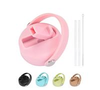 AOWVUTS Couvercle Étanché pour Hydro Flask Couvercle de Paille de Remplacement pour Hydro Flask 32 oz Couvercles de Protection Réutilisable Amovible Accessoires avec 2 Pailles 1 Brosse (Rose)