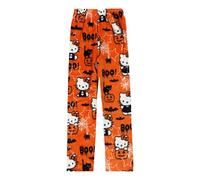 AOWVUTS Pyjama Pantalon Femmes Halloween Chaud Flanelle Pyjama Filles Dessin Animé Flannel Pantalons Femme Kawaii à La Mode Pantalon Imprimé Maison DéContracté Pantalons